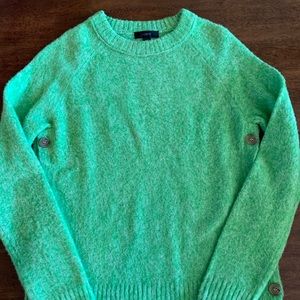 J.Crew Women’s Wool Bright Green Sweater. XS